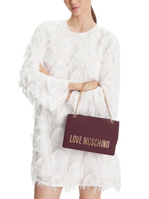 BOLD LOVE Bolso de hombro con cadena vino - Bolsos Mujer