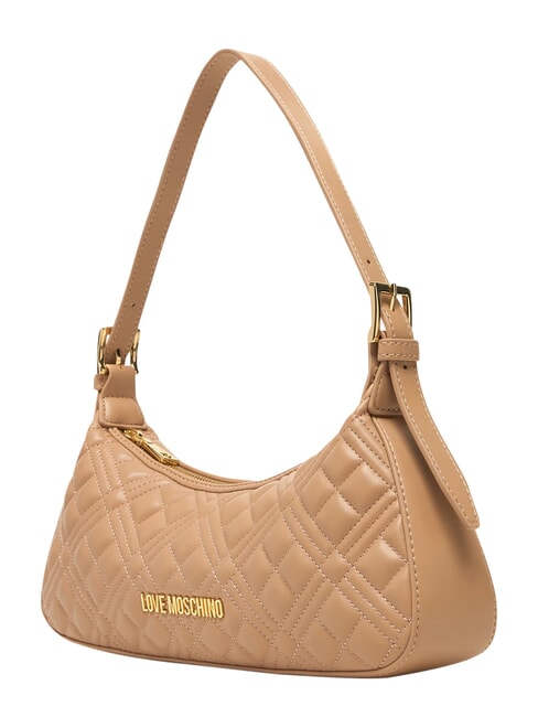 QUILTED Bolso de hombro beige - Bolsos Mujer