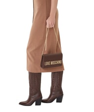 LOVE MOSCHINO SMART DAILY Minibolso de hombro chocolate2 - Bolsos Mujer - 2