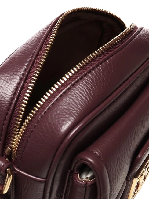 LOCKED IN GOLD Minibolso de hombro vino - Bolsos Mujer