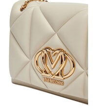 LOVE MOSCHINO EMBOSSED Bolso de hombro / bolso cruzado Marfil - Bolsos Mujer - 4
