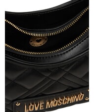 LOVE MOSCHINO QUILTED Bolso de hombro con correa para el hombro. negro - Bolsos Mujer - 6