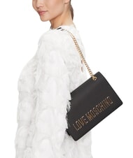 LOVE MOSCHINO BOLD LOVE Bolso de hombro con cadena negro - Bolsos Mujer - 2