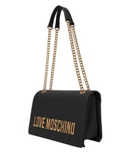 LOVE MOSCHINO BOLD LOVE Bolso de hombro con cadena negro - Bolsos Mujer - 3