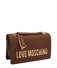 LOVE MOSCHINO BOLD LOVE Bolso de hombro con cadena casta&ntilde;a - Bolsos Mujer - 3