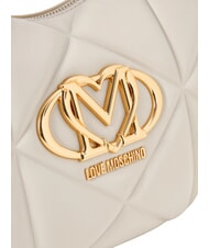 LOVE MOSCHINO EMBOSSED Bolso de hombro Marfil - Bolsos Mujer - 5