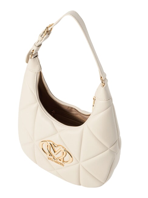 EMBOSSED Bolso de hombro Marfil - Bolsos Mujer