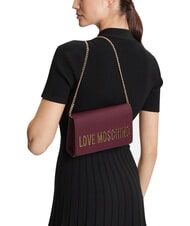 LOVE MOSCHINO SMART DAILY Bolso de mano con cadena vino - Bolsos Mujer - 2