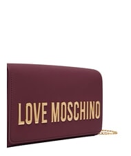 LOVE MOSCHINO SMART DAILY Bolso de mano con cadena vino - Bolsos Mujer - 5