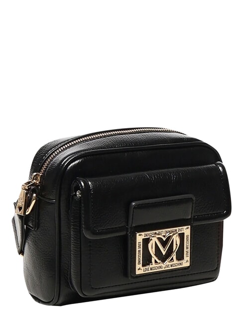LOCKED IN GOLD Minibolso de hombro negro - Bolsos Mujer