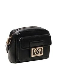 LOVE MOSCHINO LOCKED IN GOLD Minibolso de hombro negro - Bolsos Mujer - 2