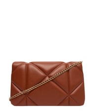LOVE MOSCHINO EMBOSSED Minibolso de hombro con cadena casta&ntilde;a - Bolsos Mujer - 4