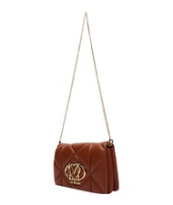 LOVE MOSCHINO EMBOSSED Minibolso de hombro con cadena casta&ntilde;a - Bolsos Mujer - 3