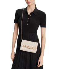 LOVE MOSCHINO SMART DAILY Bolso de mano con cadena Marfil - Bolsos Mujer - 2
