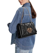 LOVE MOSCHINO EMBOSSED Bolso de hombro / bolso cruzado negro - Bolsos Mujer - 2