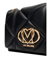 LOVE MOSCHINO EMBOSSED Bolso de hombro / bolso cruzado negro - Bolsos Mujer - 4