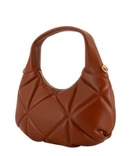 LOVE MOSCHINO EMBOSSED Bolso de mano con correa para el hombro. casta&ntilde;a - Bolsos Mujer - 4