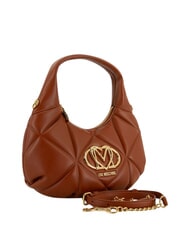 LOVE MOSCHINO EMBOSSED Bolso de mano con correa para el hombro. casta&ntilde;a - Bolsos Mujer - 2