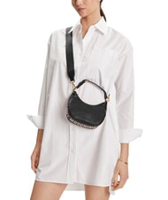 LOVE MOSCHINO GIANT Minibolso con correa para el hombro negro - Bolsos Mujer - 2