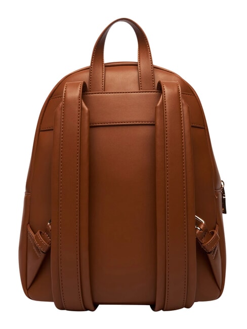 EMBOSSED Mochila con bolsillo frontal casta&ntilde;a - Bolsos Mujer