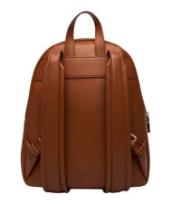 LOVE MOSCHINO EMBOSSED Mochila con bolsillo frontal casta&ntilde;a - Bolsos Mujer - 4