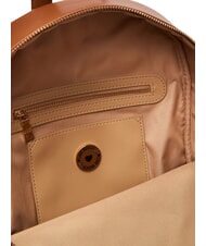 LOVE MOSCHINO EMBOSSED Mochila con bolsillo frontal casta&ntilde;a - Bolsos Mujer - 5