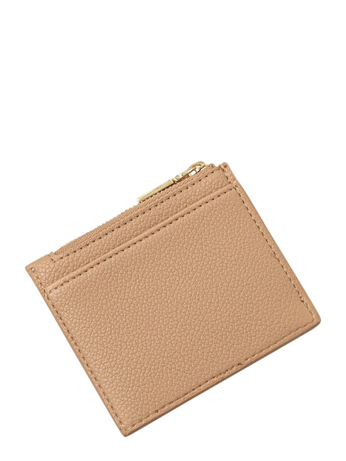 SIGNATURE Tarjetero con monedero beige - Carteras Mujer