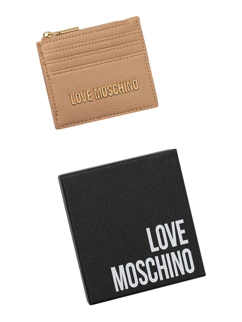 SIGNATURE Tarjetero con monedero beige - Carteras Mujer