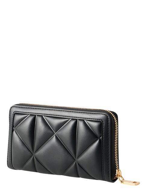 EMBOSSED Cartera grande con cremallera. negro - Carteras Mujer