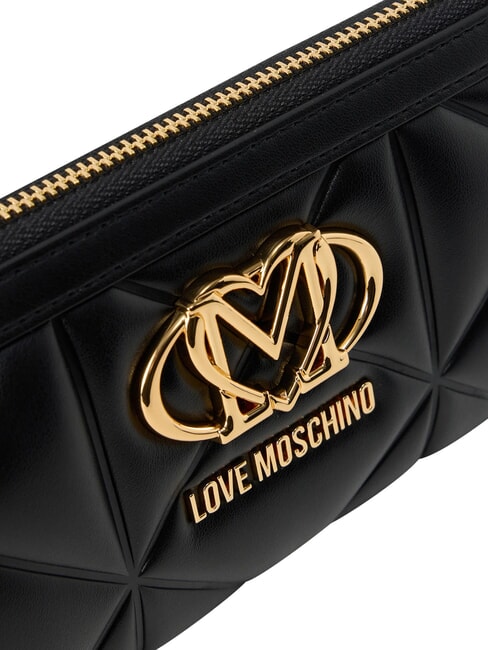 EMBOSSED Cartera grande con cremallera. negro - Carteras Mujer