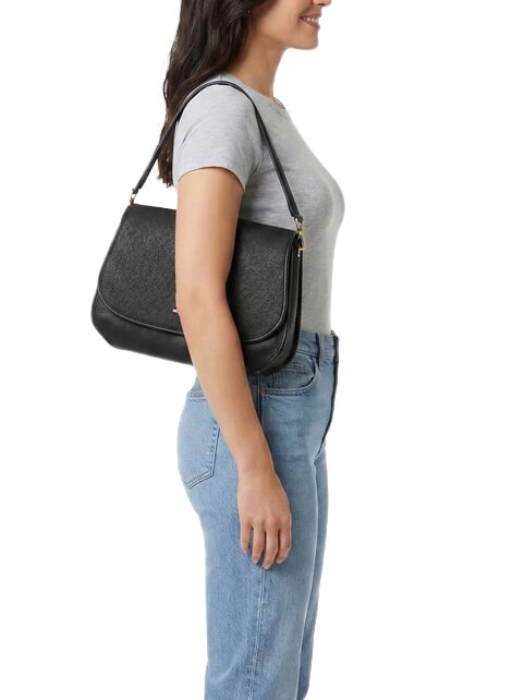 HOLMES Bolso de hombro con correa para el hombro. negro - Bolsos Mujer