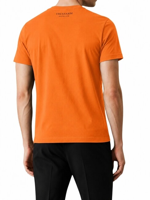 DIGITAL LEVRIERO Camiseta de algod&oacute;n de manga corta naranja - camiseta