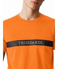 TRUSSARDI DIGITAL LEVRIERO Camiseta de algod&oacute;n de manga corta naranja - camiseta - 3