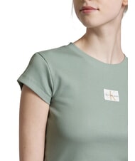 CALVIN KLEIN WOVEN LABEL Camiseta de algod&oacute;n de manga corta gris - camiseta - 3