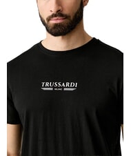 TRUSSARDI BASIC Camiseta de algod&oacute;n de manga corta negro - camiseta - 3