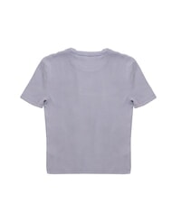 CALVIN KLEIN WASHED WOVEN LABEL Camiseta de algod&oacute;n de manga corta p&uacute;rpura - camiseta - 3