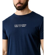 TRUSSARDI BASIC Camiseta de algod&oacute;n de manga corta marina de guerra - camiseta - 3