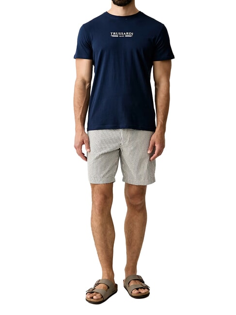 BASIC Camiseta de algod&oacute;n de manga corta marina de guerra - camiseta