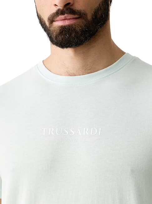 BASIC Camiseta de algod&oacute;n de manga corta azur - camiseta