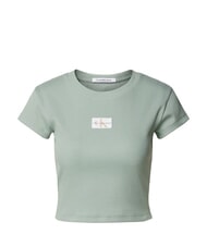 CALVIN KLEIN WOVEN LABEL Camiseta de algod&oacute;n de manga corta gris - camiseta - 5