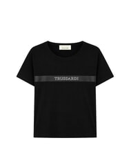 TRUSSARDI DIGITAL LEVRIERO Camiseta de algod&oacute;n de manga corta negro - camiseta - 5