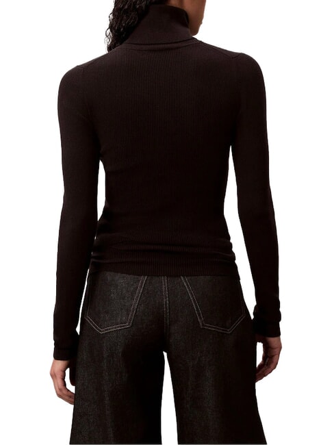 CK JEANS Jersey de cuello alto, manga larga ck negro - Su&eacute;teres de mujer