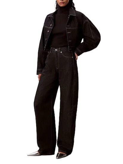 CK JEANS Jersey de cuello alto, manga larga ck negro - Su&eacute;teres de mujer