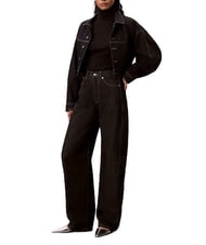 CALVIN KLEIN CK JEANS Jersey de cuello alto, manga larga ck negro - Su&eacute;teres de mujer - 3