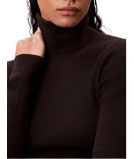 CALVIN KLEIN CK JEANS Jersey de cuello alto, manga larga ck negro - Su&eacute;teres de mujer - 4