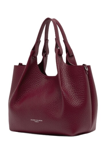 DUA Bolso bandolera, en piel. rub&iacute; antiguo - Bolsos Mujer