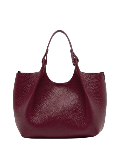 DUA Bolso bandolera, en piel. rub&iacute; antiguo - Bolsos Mujer