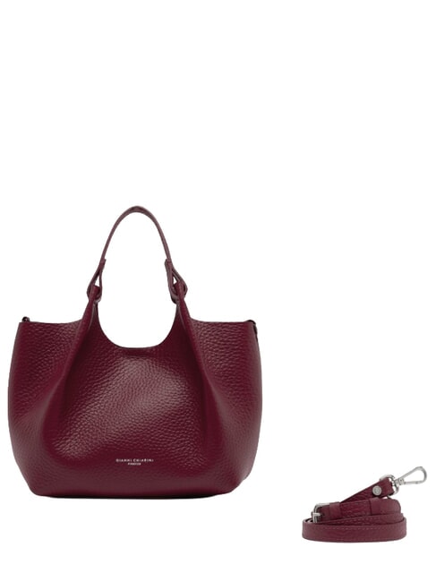 DUA Bolso bandolera, en piel. rub&iacute; antiguo - Bolsos Mujer