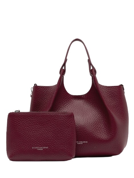 DUA Bolso bandolera, en piel. rub&iacute; antiguo - Bolsos Mujer