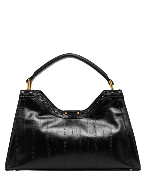 AURORA Bolso de mano con correa para el hombro, de piel. negro - Bolsos Mujer